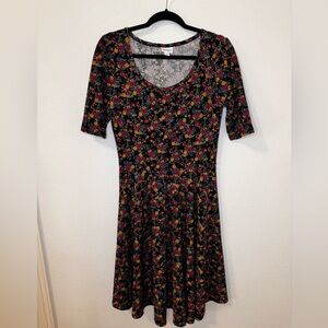 NEW Floral LuLaRoe Nicole Large Dress Stretchy